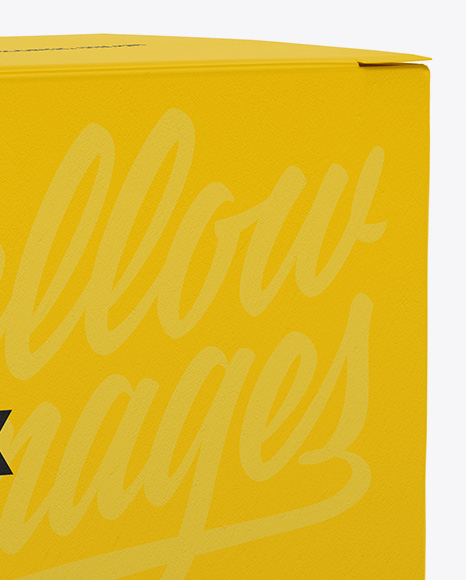 Paper Box Mockup   Half Side View PSD #2