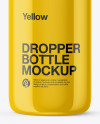 Glossy Dropper Bottle Mockup
