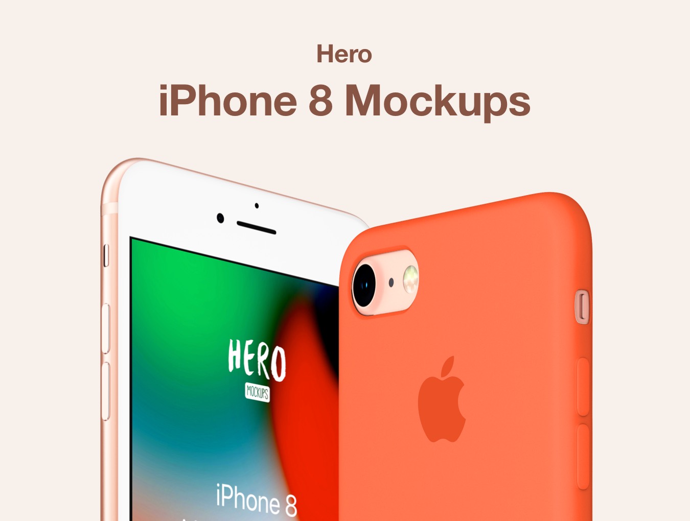 Download Hero Iphone 8 Mockups In Device Mockups On Yellow Images Creative Store Yellowimages Mockups