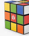 Rubik's Cube Mockup in Stationery Mockups on Yellow Images Object Mockups