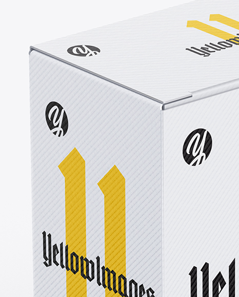 Download Paper Box Mockup Half Side View In Box Mockups On Yellow Images Object Mockups