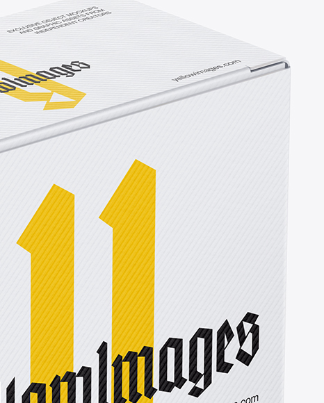 Paper Box Mockup   Half Side View PSD #6