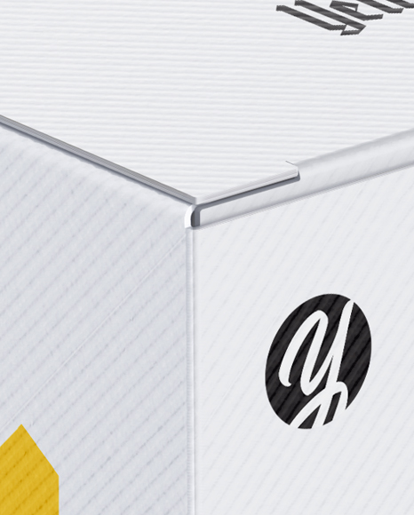 Paper Box Mockup   Half Side View PSD #7