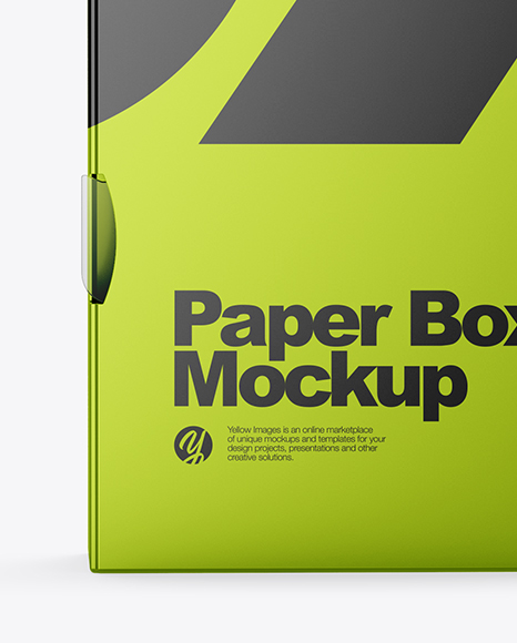 Matte   Metallic Paper Box Mockup PSD #5