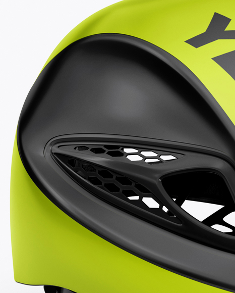 Cycling Helmet Mockup Half Side View In Apparel Mockups On Yellow Images Object Mockups