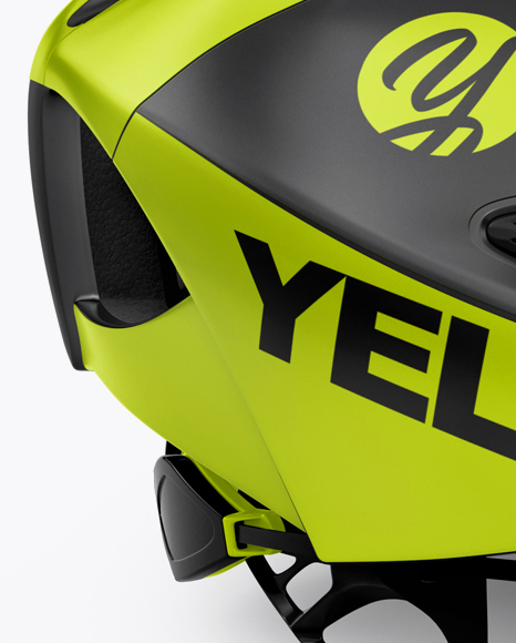 Download Cycling Helmet Mockup Side View In Apparel Mockups On Yellow Images Object Mockups PSD Mockup Templates