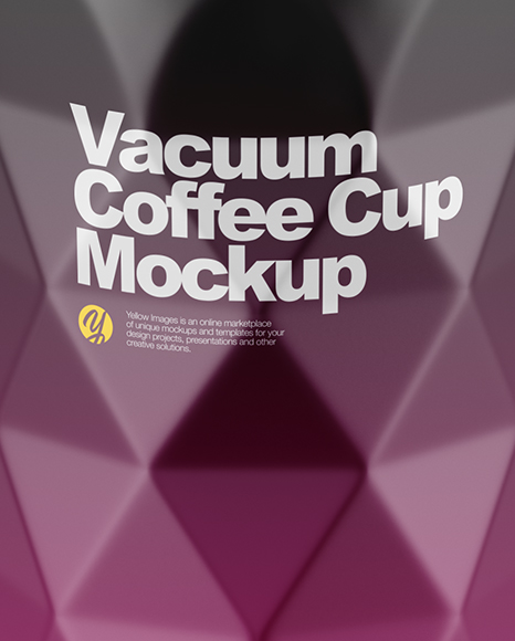 420ml Matte Vacuum Coffee Cup Mockup (High-Angle Shot) - Free Download