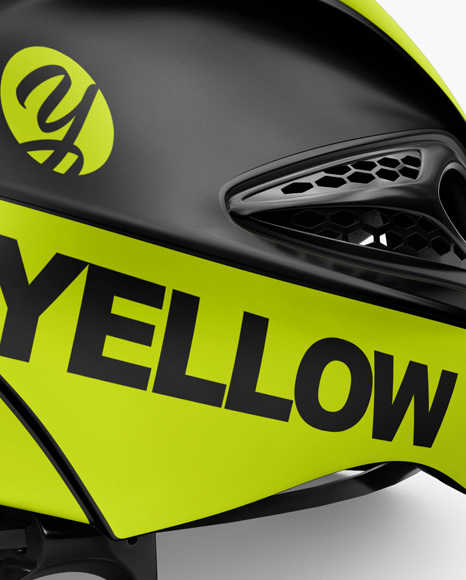 Download Cycling Helmet Mockup Back Half Side View In Apparel Mockups On Yellow Images Object Mockups