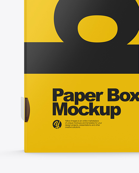 Matte   Metallic Paper Box Mockup PSD #1
