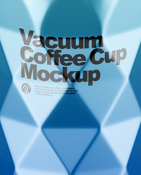 420ml Matte Stainless Steel Vacuum Coffee Cup Mockup (High Angle Shot) PSD #6