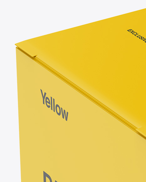 Paper Box Mockup   Half Side View PSD #2