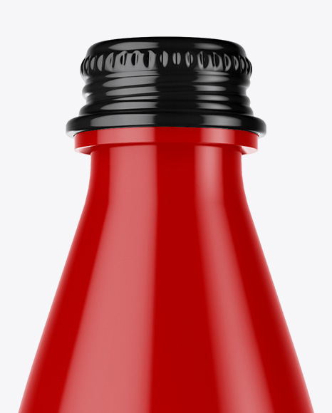 Glossy Drink Bottle Mockup PSD #2