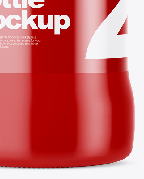Glossy Drink Bottle Mockup PSD #1