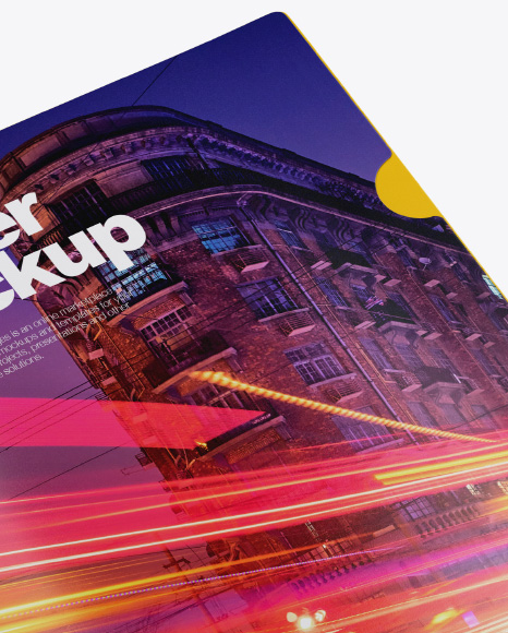 Two Folders Mockup   High Angle Shot PSD #2