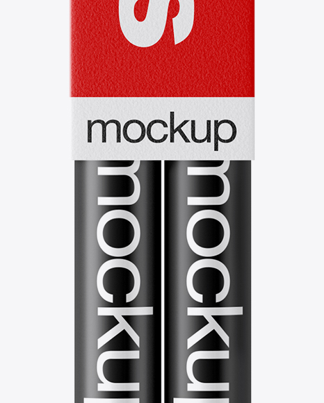 Matte Drumsticks in Paper Holder Mockup PSD #2