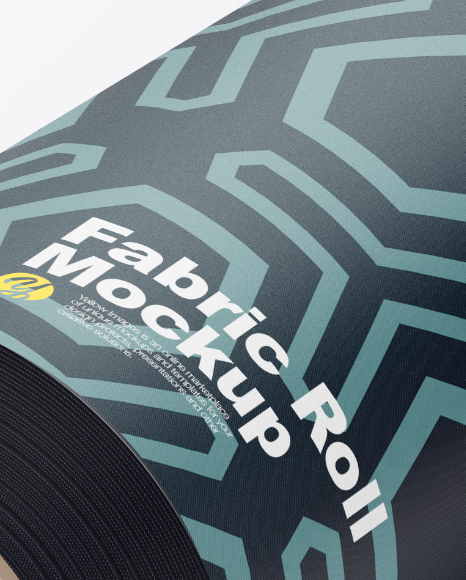 Download Fabric Roll Mockup - Half Side View (High-Angle Shot) in Object Mockups on Yellow Images Object ...