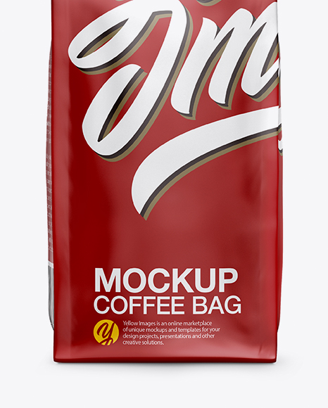 Matte Coffee Bag Mockup PSD #1