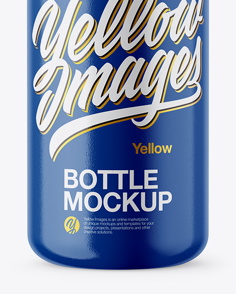 Glossy Bottle Mockup PSD #1