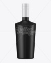 Black Mat Liquor Bottle Mockup - Front View - Free Download Images High