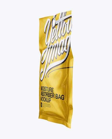 Moisture Absorber Bag W/ Eyelet Mockup - HalfSide View