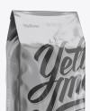 2,5 kg Foil Coffee Bag With Valve Mockup - Half-Turned View - Free