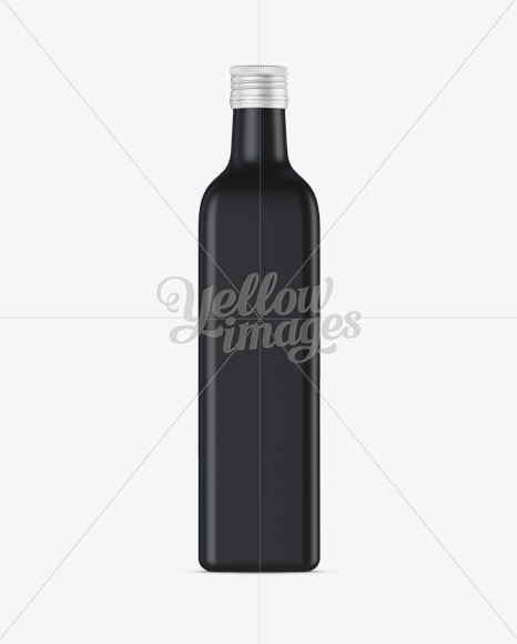 Download 0 75l Black Glass Olive Oil Bottle Mockup In Bottle Mockups On Yellow Images Object Mockups