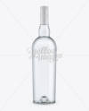 Download Clear Glass Vodka Bottle Mockup - Front View in Bottle Mockups on Yellow Images Object Mockups