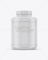 Matte Plastic Supplement Jar Mockup - Free Download Images High Quality