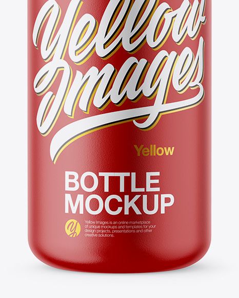 Matte Bottle Mockup PSD #1