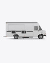 Food Truck Mockup - Half Side View