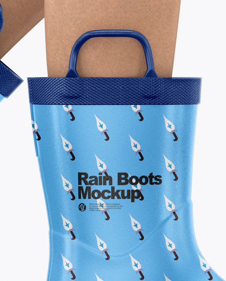 Download Rain Boots Mockup in Apparel Mockups on Yellow Images ...