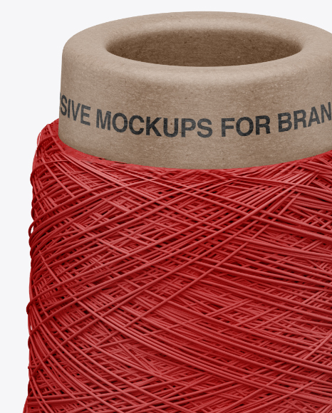 Download Thread Roll Mockup In Object Mockups On Yellow Images Object Mockups