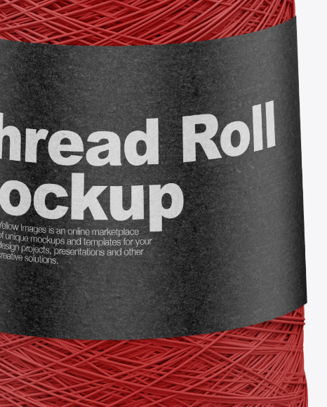 Download Thread Roll Mockup In Object Mockups On Yellow Images Object Mockups