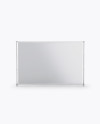 Glossy Vinyl Banner Mockup - Front View