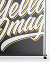 Glossy Vinyl Banner Mockup - Front View