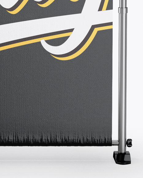 Glossy Vinyl Banner Mockup - Front View