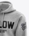 Download Men S Heavyweight Heather Hoodie Mockup Half Side View In Apparel Mockups On Yellow Images Object Mockups