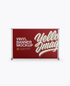 Matte Vinyl Banner Mockup - Front View