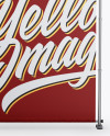 Matte Vinyl Banner Mockup - Front View