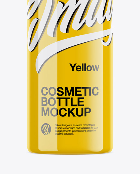 Glossy Cosmetic Bottle Mockup PSD #1