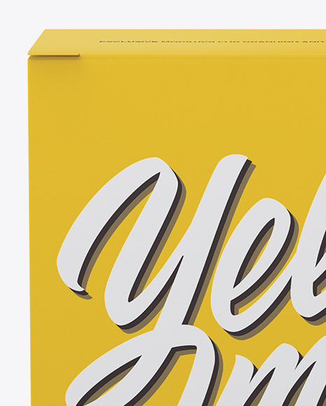 Paper Box Mockup   Front View PSD #2