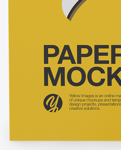 Paper Box Mockup   Front View PSD #1