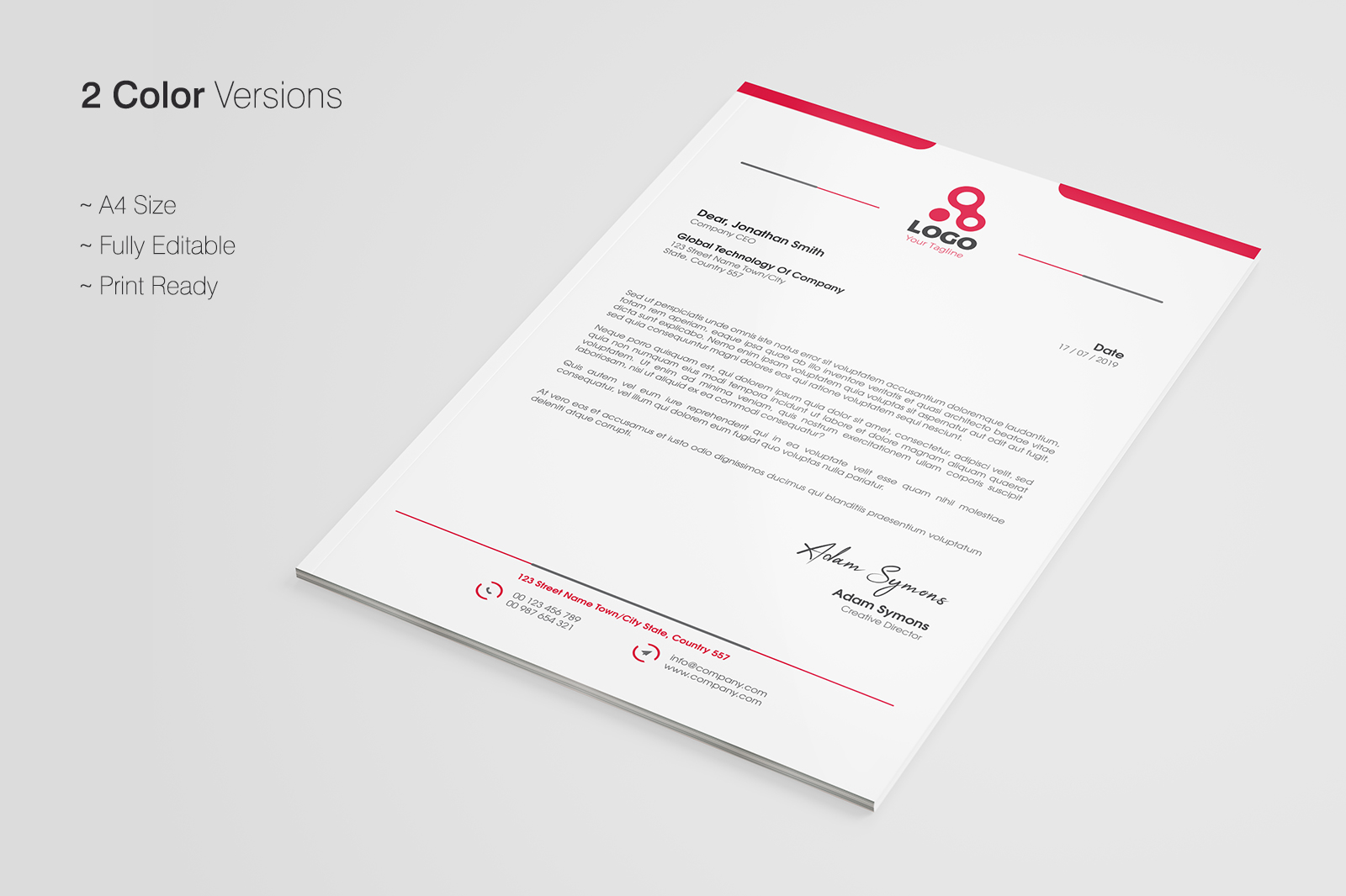 Download Letterhead Template In Corporate Identity Templates On Yellow Images Creative Store Yellowimages Mockups