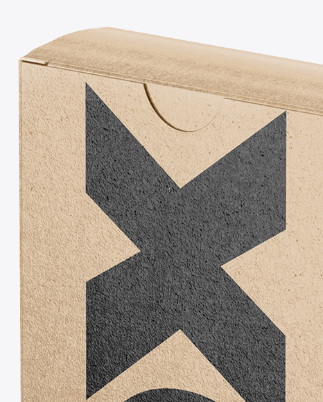 Download Kraft Paper Box Mockup - Half Side View (High-Angle Shot ... Yellowimages Mockups