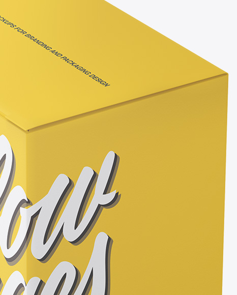 Paper Box Mockup   Half Side View PSD #3