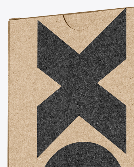 Kraft Paper Box Mockup   Half Side View PSD #4