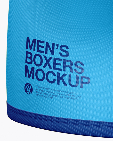 Men S Boxer Briefs Mockup Back View In Apparel Mockups On Yellow Images Object Mockups