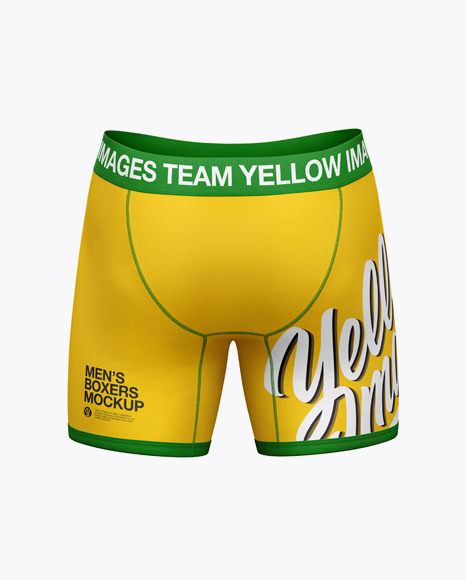 Download Men S Boxer Briefs Mockup Back View In Apparel Mockups On Yellow Images Object Mockups Yellowimages Mockups