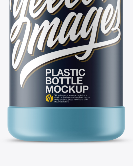 Matte Plastic Bottle Mockup PSD #1