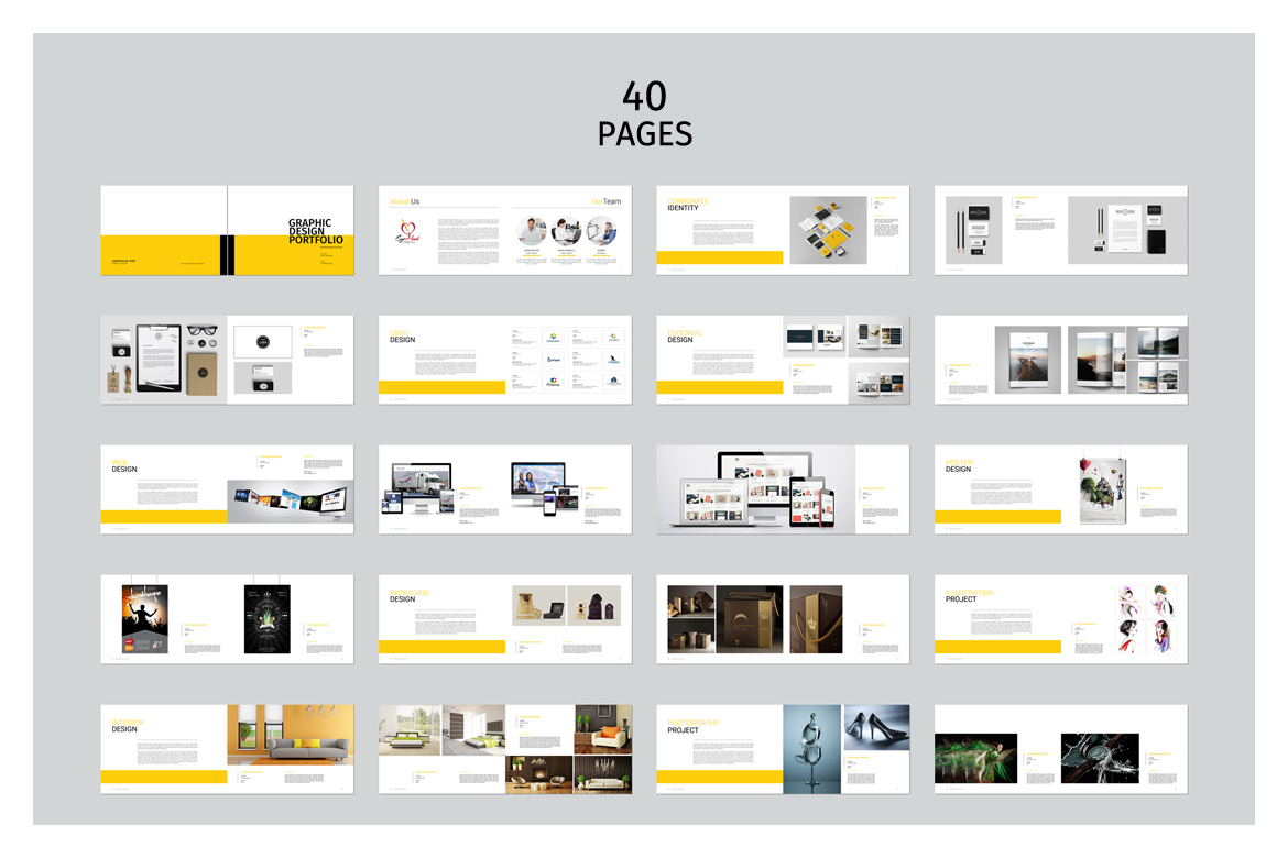 graphic design portfolio presentation